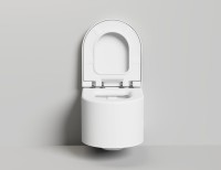Унитаз подвесной Salini Gemelli 240121KSM безободковый, с микролифтом, матовый белый