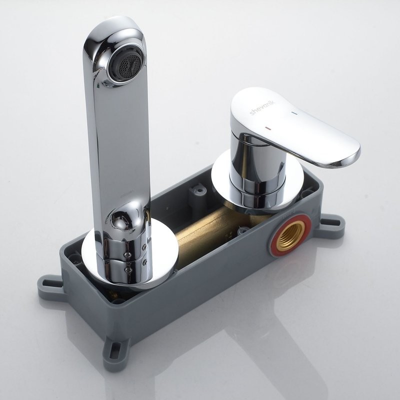 Смеситель для раковины/умывальника встраиваемый Shevanik S4341, хром