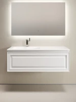 Тумба с раковиной Sancos Very 120 L подвесная, 1 ящик, bianco