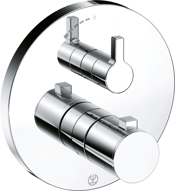 Термостатический смеситель встраиваемый Kludi Nova Fonte 208350515 для душа, хром