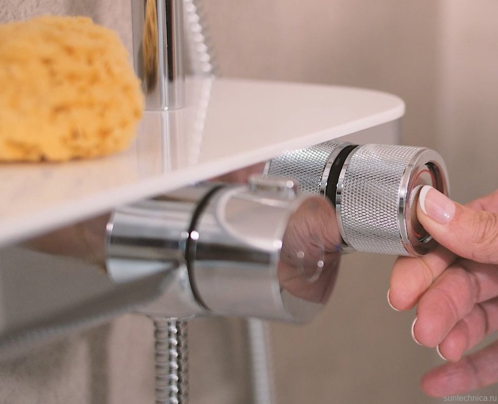 Душевая стойка Ravak Termo 300 TE 094.01/150 хром, белая