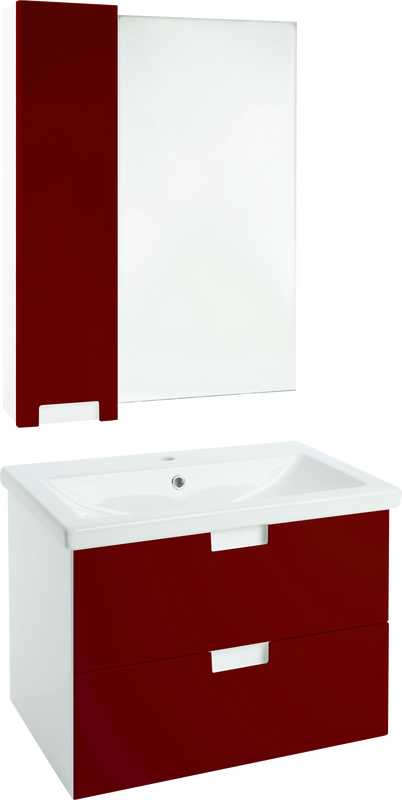 Мебель для ванной комнаты Bellezza Пегас 70 подвесная, красная