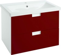 Мебель для ванной комнаты Bellezza Пегас 70 подвесная, красная