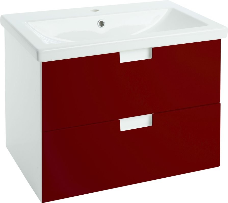 Мебель для ванной комнаты Bellezza Пегас 70 подвесная, красная