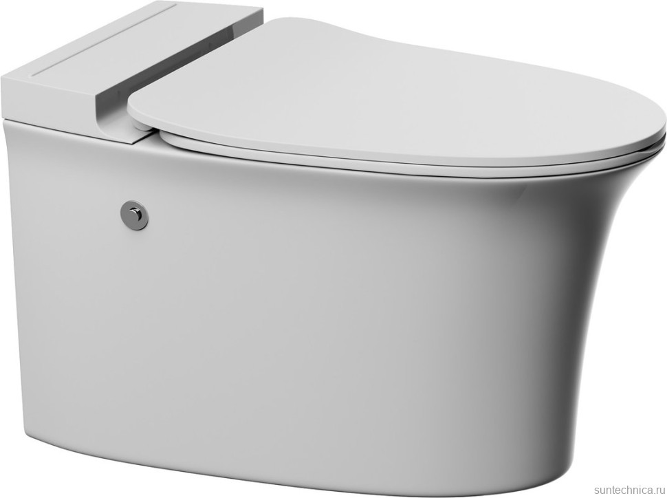 Унитаз подвесной Abber Bequem AC1124P с микролифтом, белый