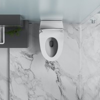 Унитаз подвесной Abber Bequem AC1124P с микролифтом, белый