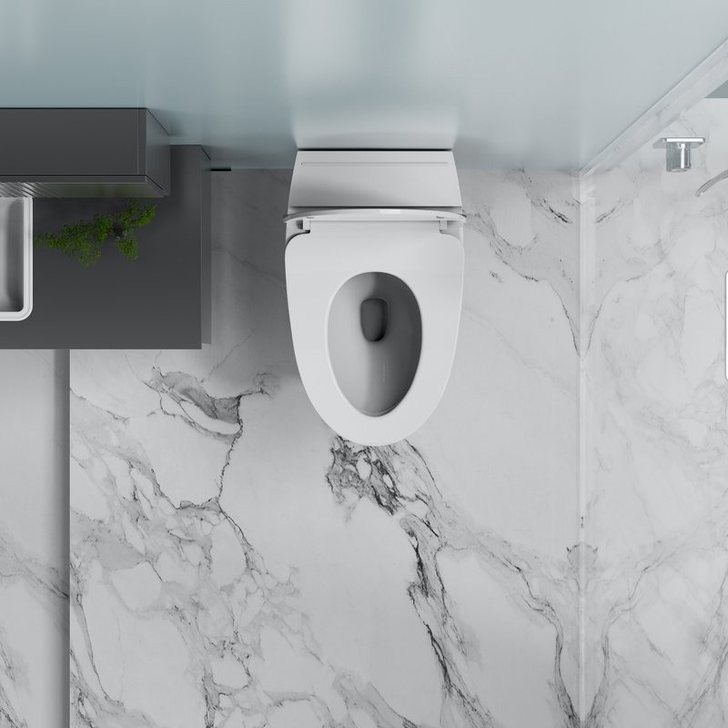 Унитаз подвесной Abber Bequem AC1124P с микролифтом, белый