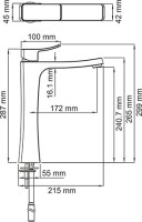 Смеситель для раковины Wasserkraft Aller 1063H