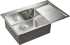 Комплект  Мойка кухонная Paulmark Atlan PM217851-BSL брашированная нержавеющая сталь L + Смеситель для кухни Paulmark Essen Es213001-NI никель