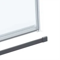 Душевой уголок Vincea Como Soft VSR-1CS1013CLGM 130х100, профиль вороненая сталь, стекло прозрачное