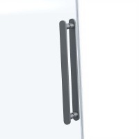 Душевой уголок Vincea Como Soft VSR-1CS1013CLGM 130х100, профиль вороненая сталь, стекло прозрачное