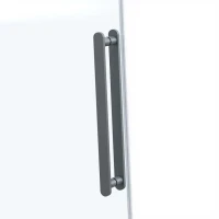 Душевой уголок Vincea Como Soft VSR-1CS1013CLGM 130х100, профиль вороненая сталь, стекло прозрачное