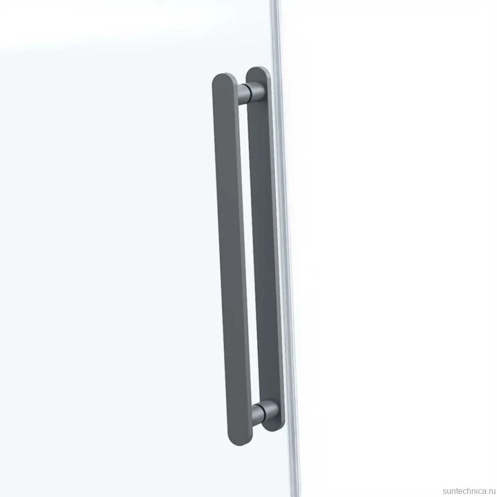 Душевой уголок Vincea Como Soft VSR-1CS1013CLGM 130х100, профиль вороненая сталь, стекло прозрачное