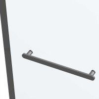 Душевой уголок Vincea Como Soft VSR-1CS1013CLGM 130х100, профиль вороненая сталь, стекло прозрачное