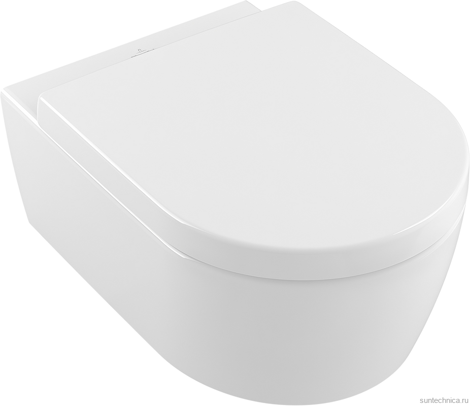 Унитаз подвесной Villeroy & Boch Avento 5656HR01 alpin, безободковый