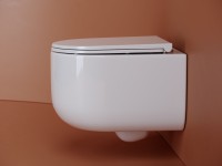 Комплект Ceramicanova Унитаз подвесной Ulma Rimless CN4006 безободковый, с микролифтом + Инсталляция Balance CN121002CH с кнопкой Square глянцевый хром