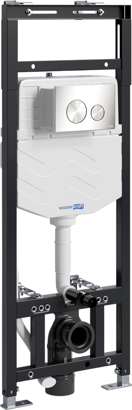 Система инсталляции для унитазов Wasserkraft Alme 15TLT.010.ME.BN02 с кнопкой смыва никель