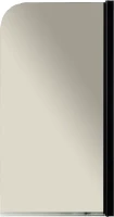 Шторка на ванну Maybahglass MGV-244-6 60 см, профиль матовый черный, стекло бронза