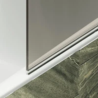 Шторка на ванну Maybahglass MGV-244-6 60 см, профиль матовый черный, стекло бронза