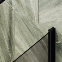 Шторка на ванну Maybahglass MGV-244-6 60 см, профиль матовый черный, стекло бронза