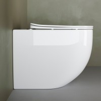 Унитаз приставной напольный Ceramicanova Mia CN1810 с микролифтом, безободковый