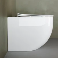 Унитаз приставной напольный Ceramicanova Mia CN1810 с микролифтом, безободковый