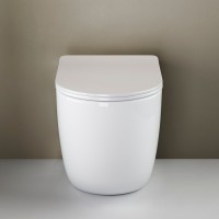 Унитаз приставной напольный Ceramicanova Mia CN1810 с микролифтом, безободковый