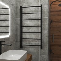 Полотенцесушитель водяной Grota Simple 100x53, RAL9005 черный матовый
