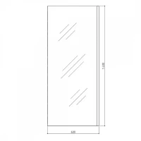 Шторка на ванну 60x140 Maretti Project Black PB41F6014099, черный профиль Шторка на ванну 60x140 Maretti Project Black PB41F6014099, черный профиль