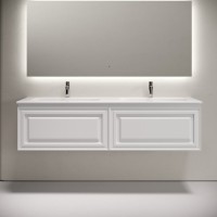 Тумба с раковиной Sancos Very 160 подвесная, bianco, раковина CN7023