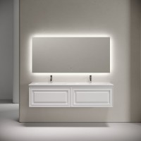 Тумба с раковиной Sancos Very 160 подвесная, bianco, раковина CN7023