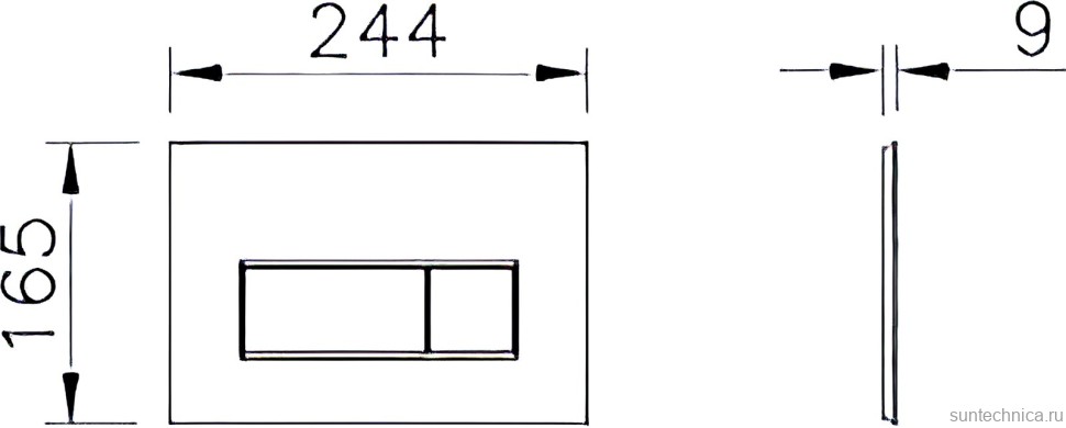 Кнопка смыва VitrA Root Square 740-2324 золото