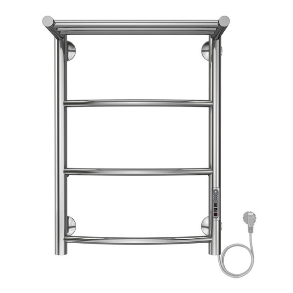 Полотенцесушитель Azario VERONA 400/600 электрический с полкой R 3 пер.