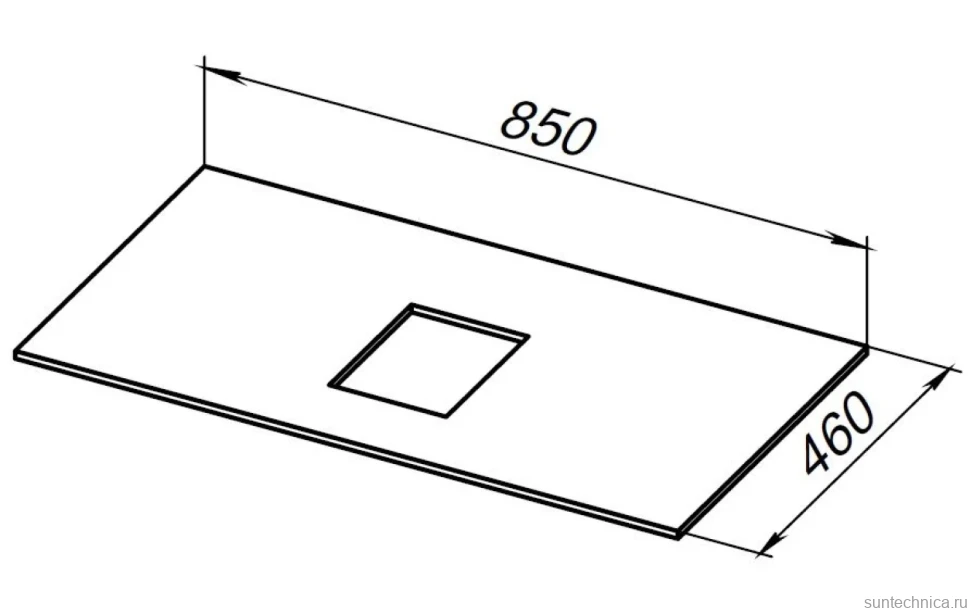 Тумба под раковину со столешницей Allen Brau Infinity 85 1+1, подвесная, олива матовый, столешница графит