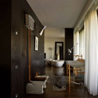Унитаз Kerasan Waldorf с высоким бачком, золото