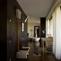 Унитаз Kerasan Waldorf с высоким бачком, золото