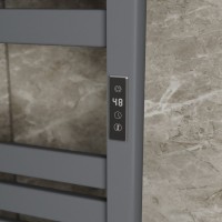 Полотенцесушитель электрический Bauedge Elite AF0027 45x80, темно-серый металлик