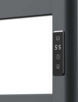 Полотенцесушитель электрический Bauedge Elite AF0027 45x80, темно-серый металлик