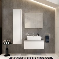 Зеркало-шкаф VitrA Mia 80 глянцевый белый