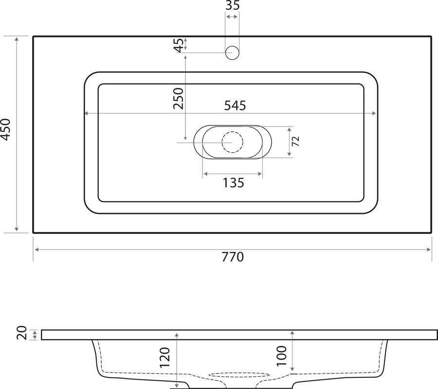 Мебель для ванной комнаты Velvex Alba 80 тирамису