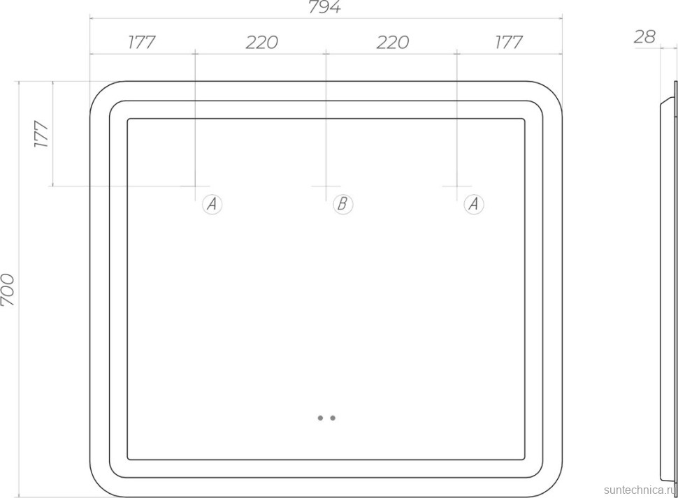 Мебель для ванной комнаты Velvex Alba 80 тирамису