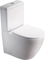 Унитаз-компакт напольный SantiLine SL-5016 безободковый, с микролифтом