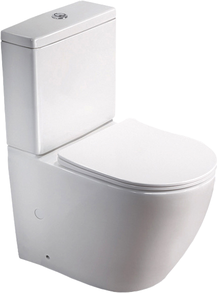Унитаз-компакт напольный SantiLine SL-5016 безободковый, с микролифтом