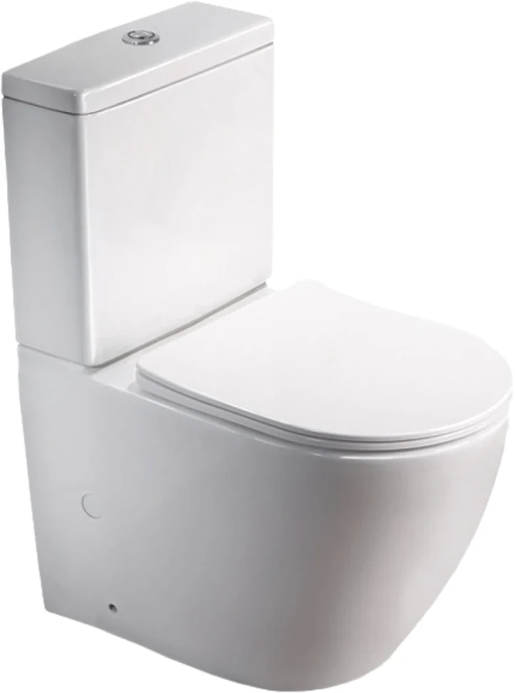 Унитаз-компакт напольный SantiLine SL-5016 безободковый, с микролифтом
