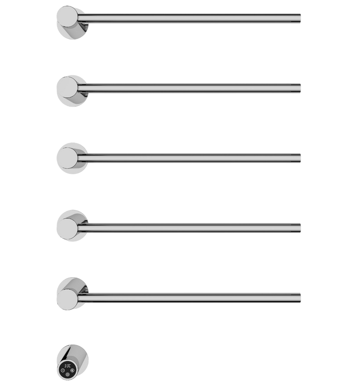 Полотенцесушитель электрический Wonzon & Woghand WW-AL315-CR С ВНУТРЕННЕЙ ЧАСТЬЮ, хром