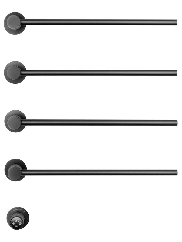 Полотенцесушитель электрический Wonzon & Woghand WW-A354-GM С ВНУТРЕННЕЙ ЧАСТЬЮ, темный графит