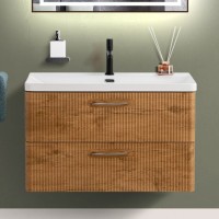 Тумба под раковину BelBagno Due 80 подвесная, rovere nature