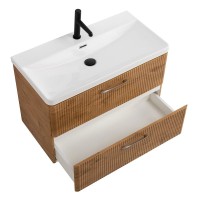 Тумба под раковину BelBagno Due 80 подвесная, rovere nature