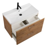 Тумба под раковину BelBagno Due 80 подвесная, rovere nature