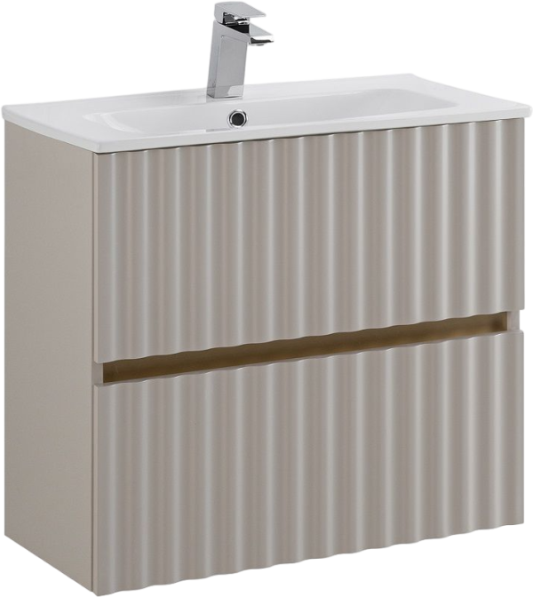 Тумба с раковиной Art&Max Elegant 60 подвесная, светло-серая